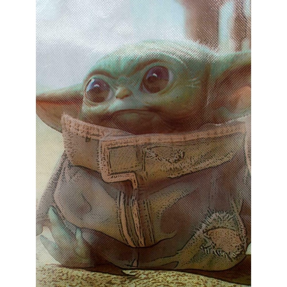 Baby Yoda The Child Grogu Mandalorian Tote Bag Star Wars Disney Lucas Boba Fett - Picture 2 of 6